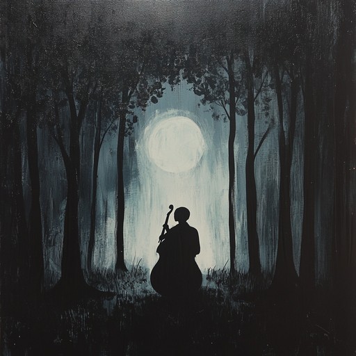 An instrumental piece featuring soulful cello lines that drift through the moonlit forest, unveiling hidden desires and ancient mysteries. The music captures the essence of sensual longing amidst the embrace of shadowed pines.