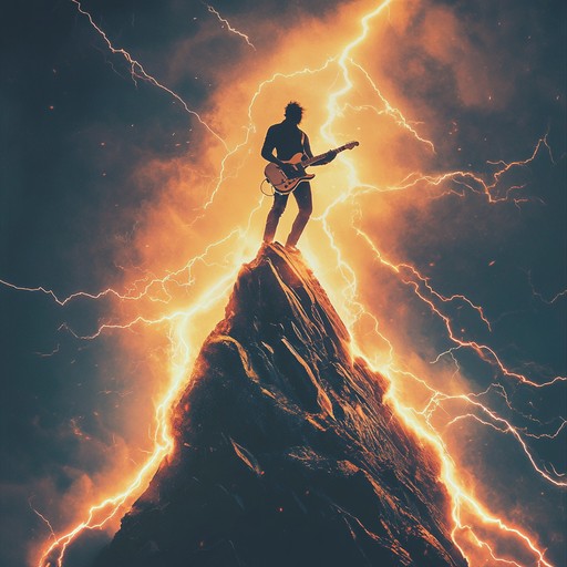 An intense hard rock piece combining electrifying guitar riffs with ancient greek scales, creating a fusion of modern energy and timeless mythology that captures the fury of zeus's thunder