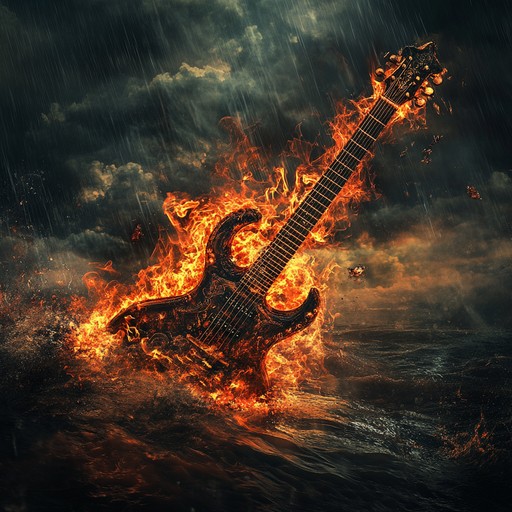 A fierce instrumental fuse of traditional indian raga scales with the amplified energy of hard rock, delivering an overwhelming sense of rebellion and intensity. The piece surges with powerful sitar riffs and roaring electric guitar solos, supported by pounding drums and dynamic bass lines, creating a profound musical outburst.