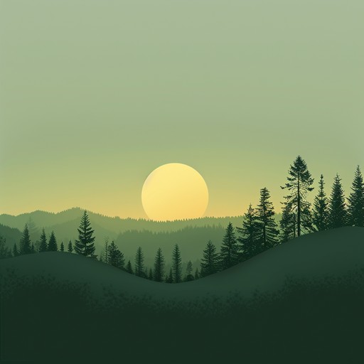 A serene and tranquil instrumental piece that evokes the feeling of taking a leisurely walk through a dense evergreen forest on a misty morning. Gentle acoustic guitar melodies intertwine with soft, atmospheric pads and delicate piano notes, creating a sense of calm and harmony with nature.