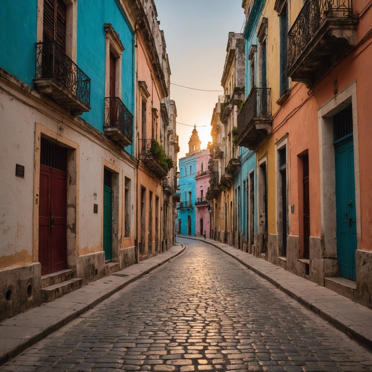 Imagine a gentle morning where the soft piano notes blend perfectly with the uplifting beats of traditional cuban percussion, creating a musical homage to cuba's rich cultural tapestry.