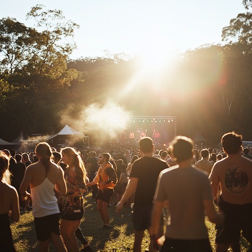 This energetic track features stomping beats, handclaps, and bright melodies that bring the essence of a sunny summer day. Perfect for getting people moving and smiling, it captures the exhilaration and carefree spirit of a joyous outdoor festival with infectious rhythms and playful instrumentation.