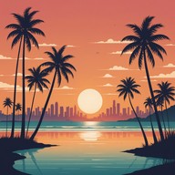 calm waves meet urban beats in harmony