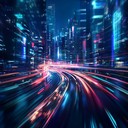 high energy electro track with pulsating beats and soaring synths