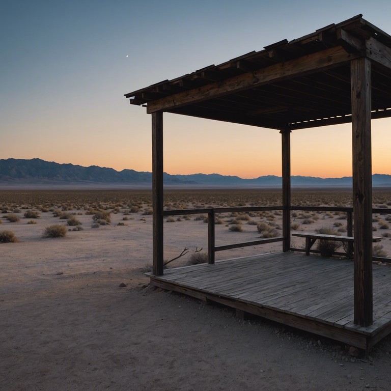 With each pluck of the somber guitar strings, immerse yourself in the poignant atmosphere of a ghostly town under the setting sun. The melodies navigate a landscape of emotional depths and rustic charm, crafting an authentic americana feel.