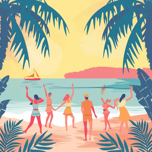 A lively track that captures the essence of a tropical holiday, with energetic percussion, joyful melodies, and an infectious rhythm. Imagine the sun shining brightly, the ocean waves gently lapping against the shore, and a sense of carefree joy as the music fills the air. Perfect for capturing the spirit of a holiday celebration in a paradise setting.