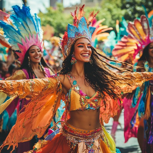 Immerse yourself in lively rhythms and melodies that embody the spirit of carnival celebrations. This upbeat instrumental features dynamic percussion and festive tunes that evoke images of colorful parades and joyful dancing.