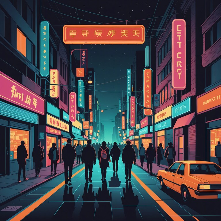 This track embodies the essence of a vibrant city at night, brought to life by shimmering synths and groovy rhythms. The composition mirrors the undulating lights of the cityscape and the rhythmic pulse of its nocturnal life, creating a soundtrack perfect for a reflective, stylish evening drive.