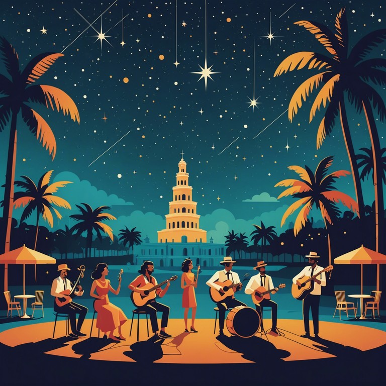 Experience a musical journey that captures the essence of a havana night, filled with energetic drum beats and a contagious festive atmosphere. This track is a celebration of life and rhythm, meant to transport listeners directly to the heart of cuba's rich cultural landscape.