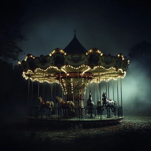 A haunting instrumental piece that captures the ghostly ambience of a deserted carnival at midnight. The eerie melodies of the calliope weave with unsettling tones, creating a chilling yet captivating soundscape that evokes images of flickering lights, creaking rides, and whispers of the past.