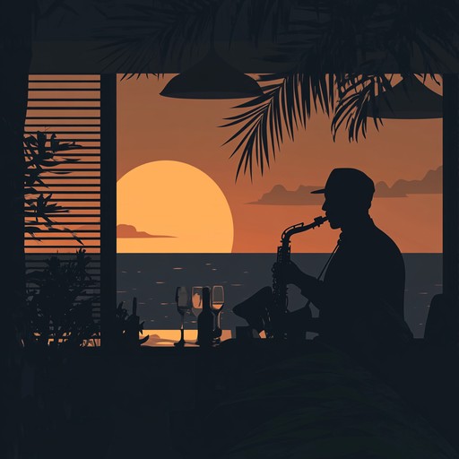 A smooth instrumental piece that transports listeners to a tranquil lounge setting, capturing the bliss of a carefree sunset.