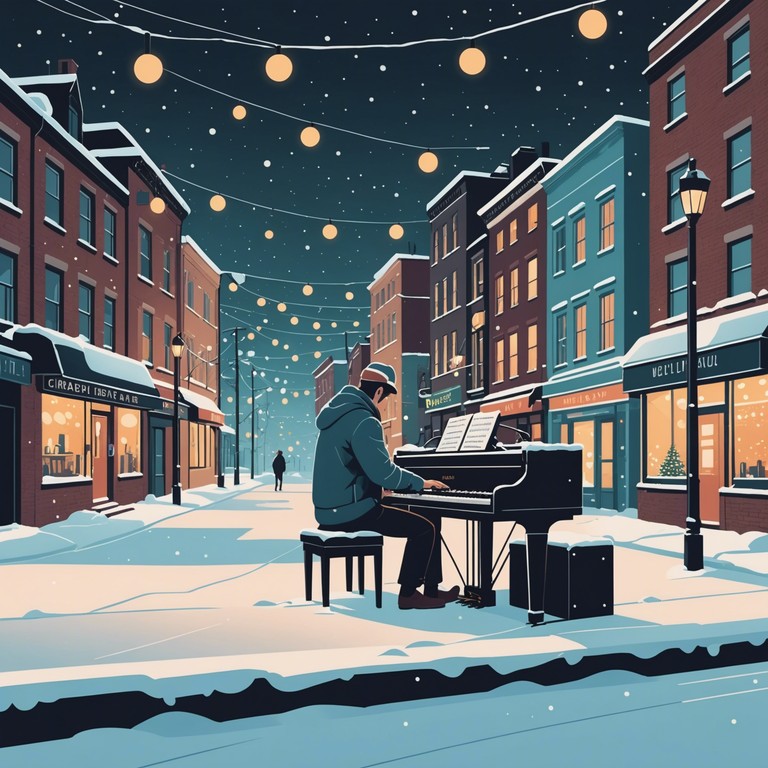 This track blends the spirit of traditional festive melodies with urban hip hop rhythms, creating a unique holiday season celebration soundscape. Using electric piano to weave magical, jolly loops with a backdrop of energetic beats, the music captures the essence of a modern, lively christmas gathering.