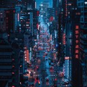 funky beats with nocturnal vibes, syncing city sounds