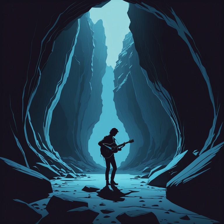 The track starts with a slow build up featuring a haunting electric guitar riff that evolves into a full blown heavy metal cascade. The melody intricately weaves through layers of mysticism and enigma, representing a journey through unseen, supernatural realms. The heavy guitar work is complemented by sporadic, heart pounding drum solos, illustrating the unpredictable encounters with the arcane.