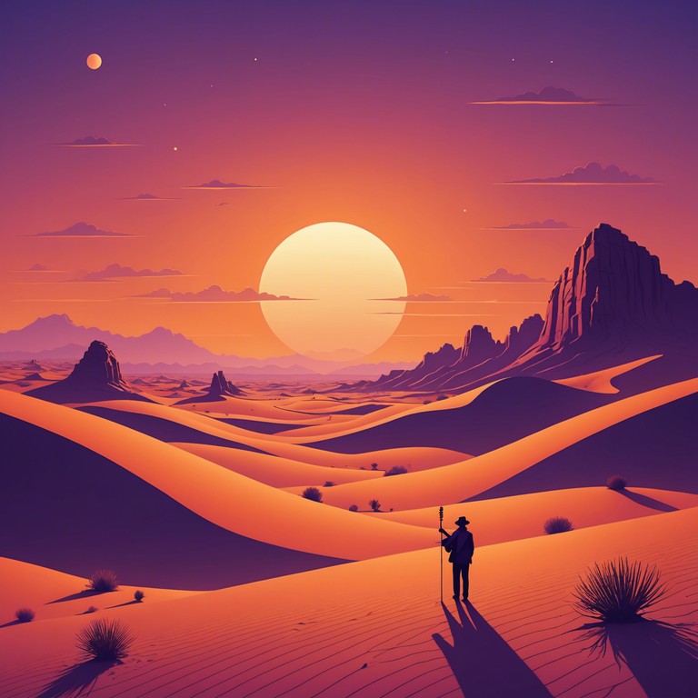 This composition transports listeners to a majestic middle eastern landscape, making them feel the vastness and spirituality of the desert. The music merges traditional melodies with a contemporary touch to evoke images of undulating dunes and timeless horizons.