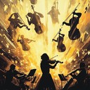 euphoric classical piece with uplifting orchestral crescendos.