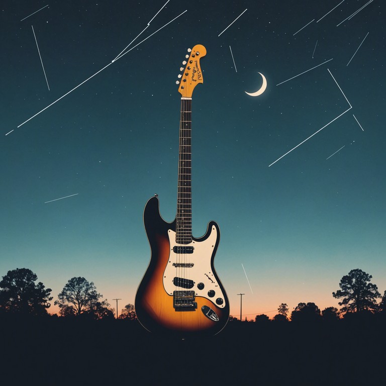 Imagine guitar strings gleaming under dim club lights, each strum a whisper of jazz with a scream of metal, painting an avant garde musical landscape where genres blend seamlessly and emotions run high.