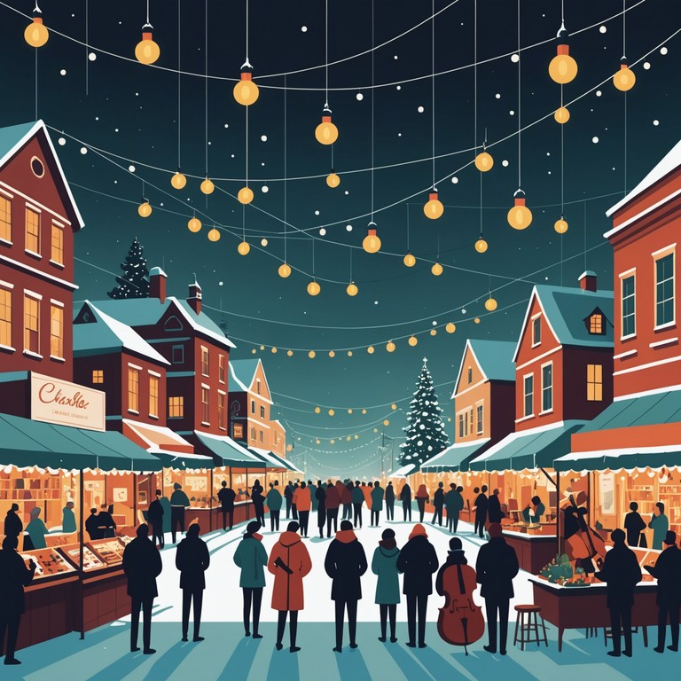 This piece captures the spirit of holiday celebrations through vigorous instrumentation and dynamic crescendos, offering a sound that is both festive and grandiose in aesthetic. Think of bustling winter markets and lively holiday parties brought to life through music.