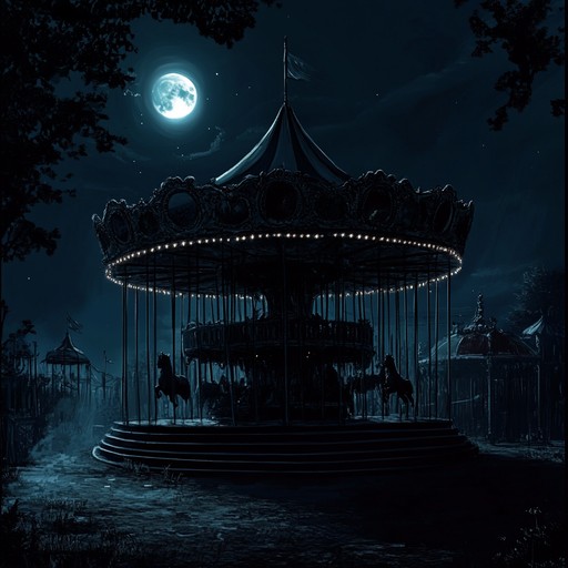 This piece captures the haunting allure of a deserted carousel at midnight, featuring a waltz rhythm with sudden dynamic bursts that evoke thrills and chills. The orchestration provides a mix of strings and subtle percussion, creating an eerie and suspenseful atmosphere perfect for a nighttime adventure.