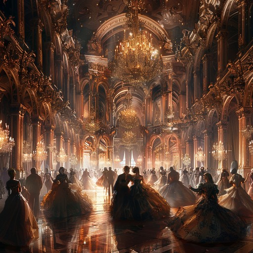 A dramatic, lively composition that captures the grand atmosphere of a masquerade carnival. The interplay of dynamic orchestral arrangements creates an exhilarating feel, invoking images of twirling dancers, dazzling lights, and ornate masks. The piece transitions through various themes, reflecting the mysterious and exciting nature of masquerades, drawing listeners into a theatrical, celebratory world.