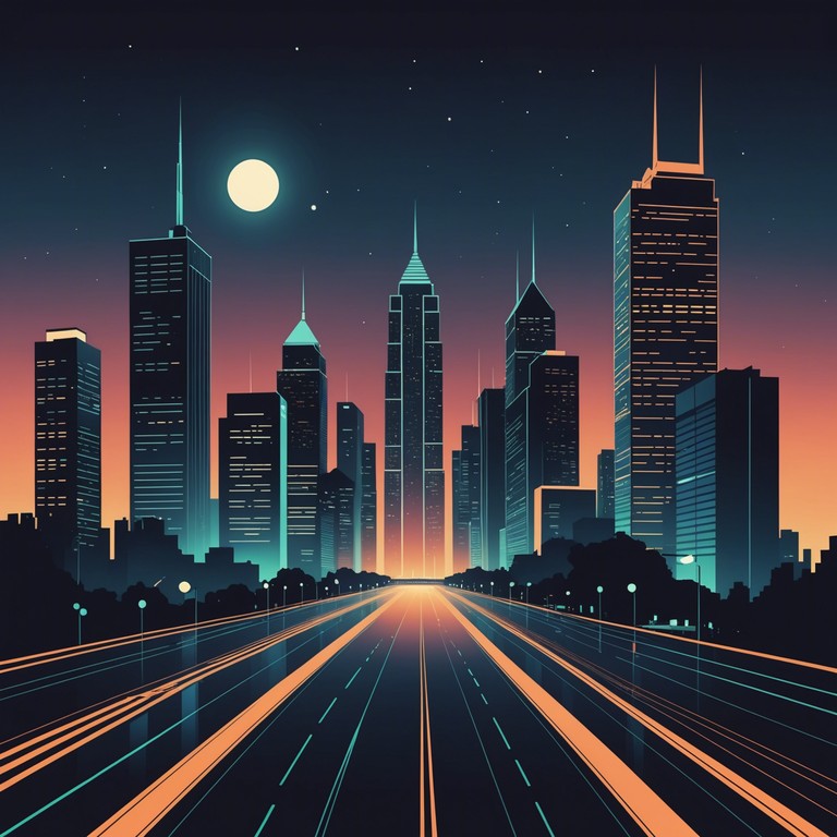 This track captures the essence of a cutting edge corporate environment where technology and modernity meet to create a vibrant soundscape. Through layered synthesizers that echo the buzz of a bustling cityscape and technological advancements, this piece evokes feelings of progress and forward momentum in a corporate setting.