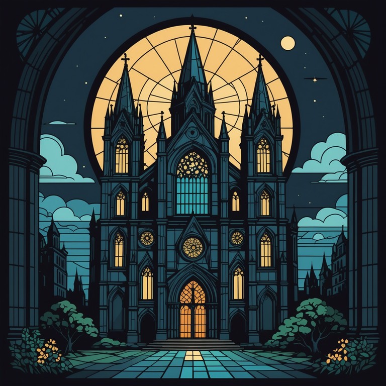 An instrumental track that creates a deep, haunting atmosphere, mirroring a midnight walk through an ancient, foggy cityscape with towering gothic architecture casting elongated shadows. Enigmatic and deeply contemplative, it weaves intricate melodious patterns that evoke feelings of solitude and introspection.