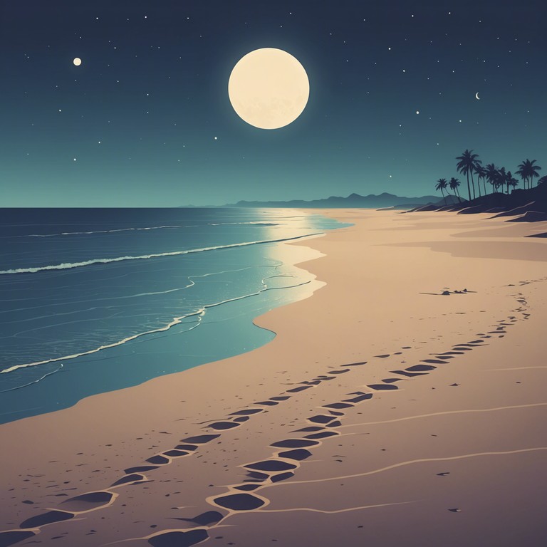 Imagine the moon casting its silvery glow over a quiet beach while soft, melodious guitar strings weave an intimate serenade, blending the essence of passion and peace in every note.