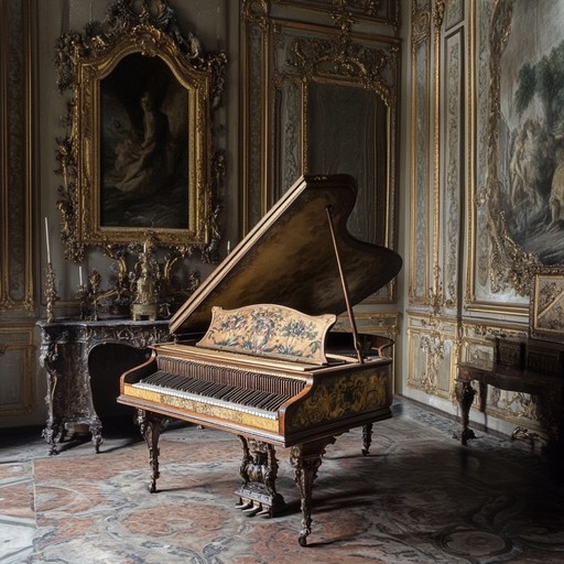 Embody the timeless grace of the baroque period through intricate harpsichord phrasings that stir poignant memories and a sense of refined nostalgia.