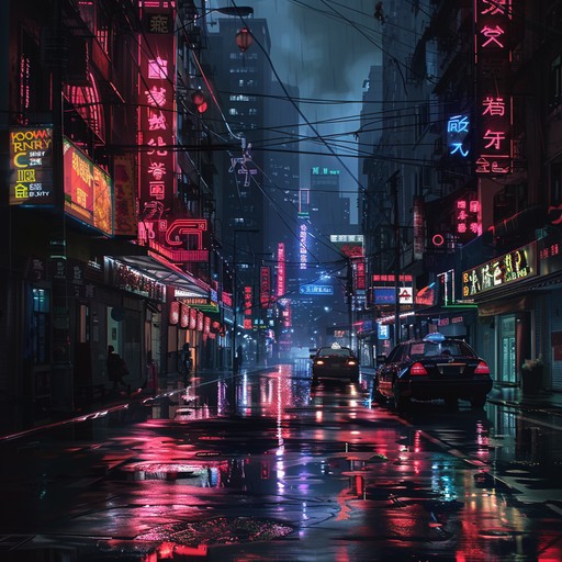 A dark and atmospheric track featuring heavy, reverb soaked beats paired with eerie samples, capturing the haunting yet entrancing energy of the inner city streets at night. The track oscillates between moments of intense rhythm and almost ghostly silence, creating an eerie, captivating soundscape