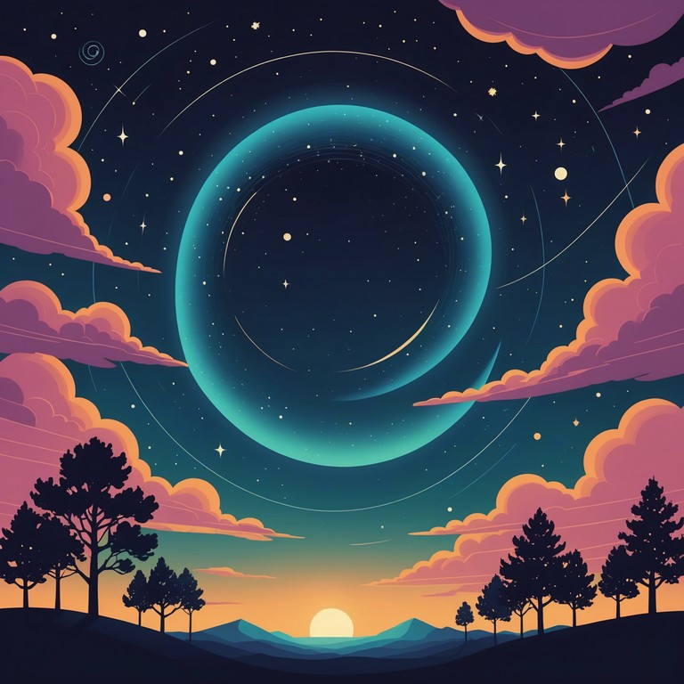 Dive deeper into this energizing track’s celestial vibe, as it uses synthesizers to merge electronic beats with sweeping orchestral sounds, creating a powerful auditory experience that feels like a journey through the stars.