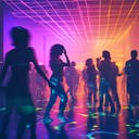 upbeat, funky disco with infectious bass and rhythmic guitar