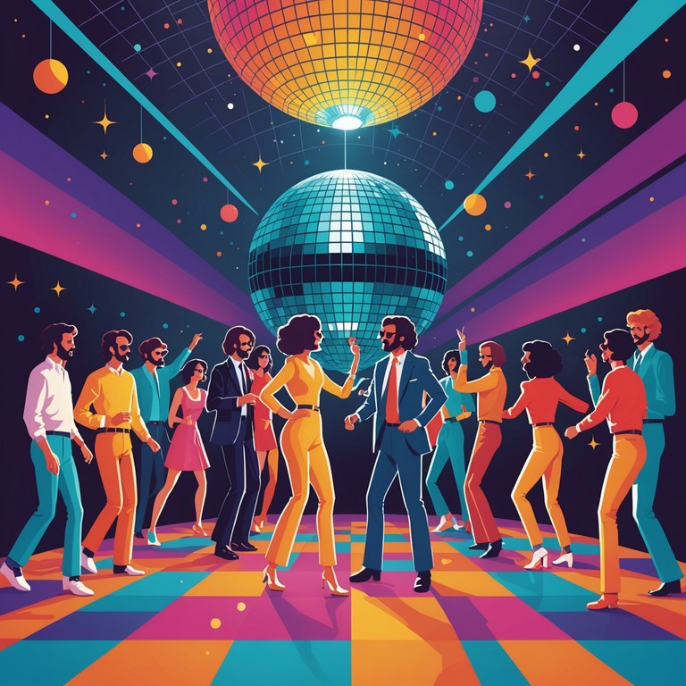 This track merges classic disco rhythms with a modern upbeat tempo, featuring pulsating bass lines and rhythmic electric guitar solos. Perfect for reviving the spirited dance floors of the refined 70s era, delivering a surge of energetic optimism straight to the listener's heart.