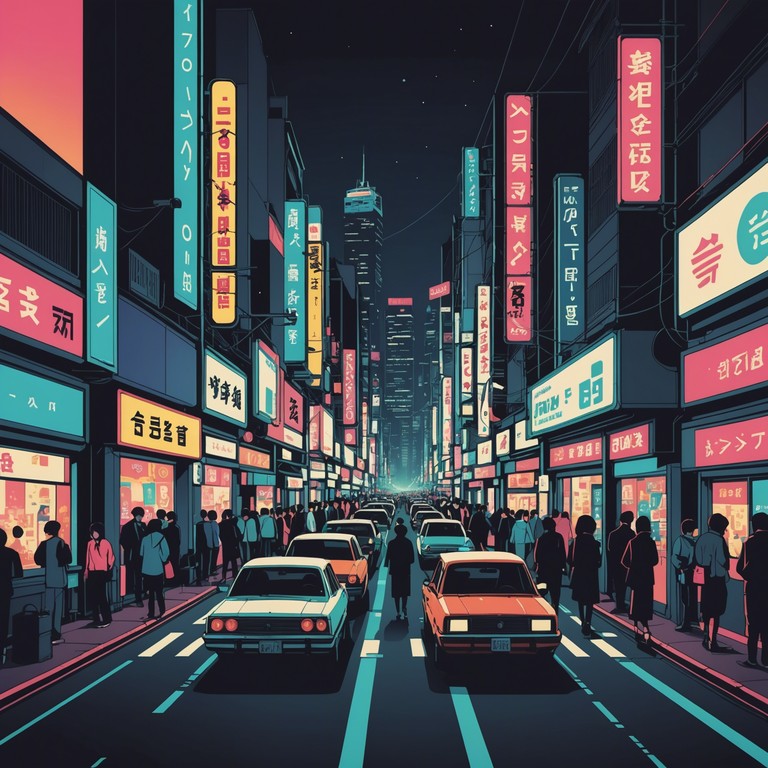 This track captures the essence of nighttime in a bustling city through the fusion of urban rhythms and vibrant j pop synths. Perfect for evoking the lively streets and neon lights of tokyo at night, the song offers a dynamic journey through excitement and calm.