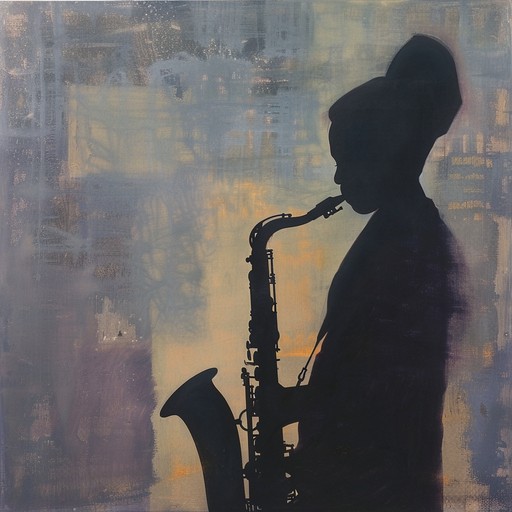 Create an entrancing piece with soulful saxophone leads and gentle swing beats, evoking a sense of twilight serenity perfect for intimate moments or relaxed gatherings.