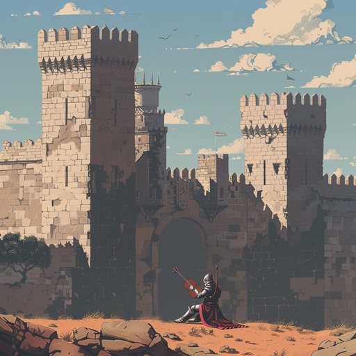 Experience a journey through time with this lively and exhilarating troubadour piece. The strings sing tales of bravery and romance, evoking the spirit of medieval festivities and noble quests