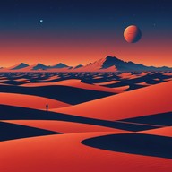 ancient sounds in a futuristic race.