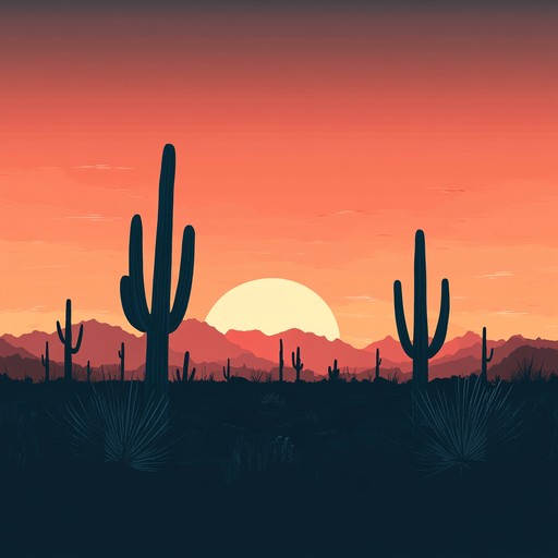 A soothing instrumental track blending gentle acoustic guitar with subtle ambient textures, invoking the peaceful beauty of a western desert at sunset. Ideal for relaxation, this piece captures the meditative calm of wide open spaces and endless horizons, all with a touch of nostalgia.