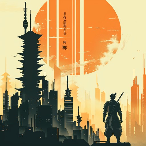 A thrilling combination of cyberpunk electronic beats and heroic guitar melodies, painting a vivid picture of a young rebel standing against an oppressive regime in a futuristic cityscape. Immersive and powerful, this piece evokes an atmosphere of tension and triumph.