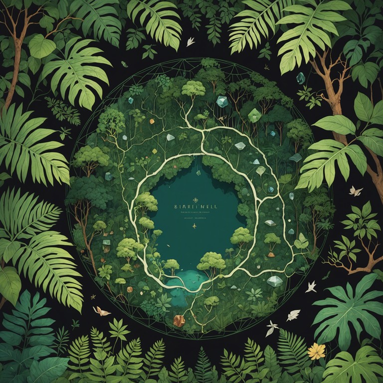 Imagine exploring the dense foliage of an exotic jungle, coming across hidden pools that sparkle under a canopy dappled with light. This music captures that image, with layers of sound that shimmer and evolve, revealing sonic treasures that dazzle the senses.