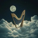 a soothing harp piece invoking tranquility and ethereal atmospheres