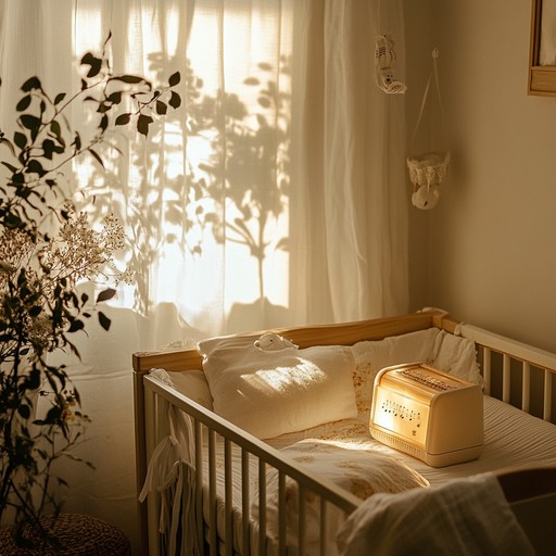 A delightful instrumental track that harmoniously combines soothing lullaby rhythms with uplifting melodies. The ethereal sound of the music box, accompanied by serene harmonies, invokes a sense of joy and tranquility, ideal for peaceful bedtime moments