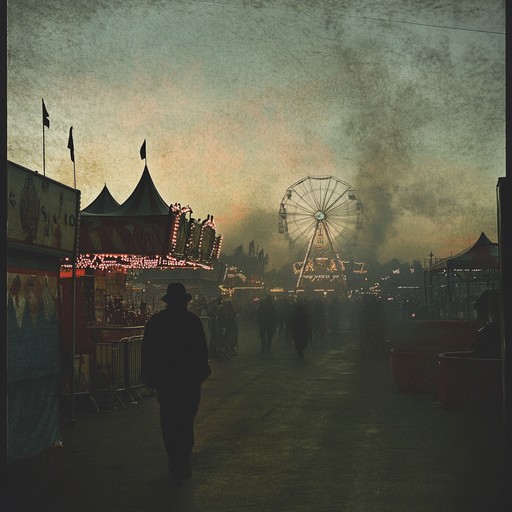 Transport listeners to a dark and mysterious carnival filled with eerie attractions and creeping shadows. The haunting melodies and dissonant harmonies, combined with unsettling rhythmic patterns, create an atmosphere of suspense and wonder as you navigate through this otherworldly fairground.