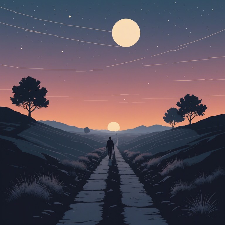 As the sun sets on the western horizon, a lone traveler encounters the ghosts of his past, evoking a soundtrack that is as introspective as it is sweeping. The haunting tones of a simple whistle guide you through his internal and external landscapes, uncovering stories etched in the arid grounds.