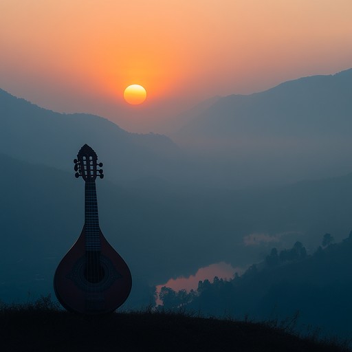 An instrumental piece that seamlessly combines the soothing scales of indian raga with mellow rock rhythms, creating a peaceful ambience that calms the mind and uplifts the soul.