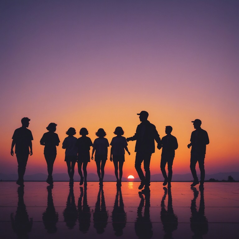 This track embodies the lively spirit of a late afternoon samba party as the sun sets, producing energy filled rhythms that invite dancing and joy. The music combines traditional samba instruments with a modern twist, ensuring a sound that appeals to both purists and those new to samba. With lively beats and a catchy melody, it's perfect for festive occasions or simply uplifting the spirits.