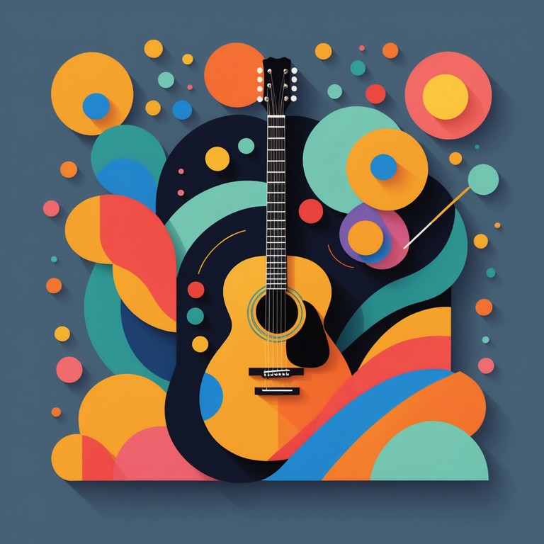 Echoes of laughter captures the essence of playful emo music through its lively electric guitar riffs that convey both a sense of fun and emotional depth, appealing to listeners who enjoy complexity wrapped in simplicity.