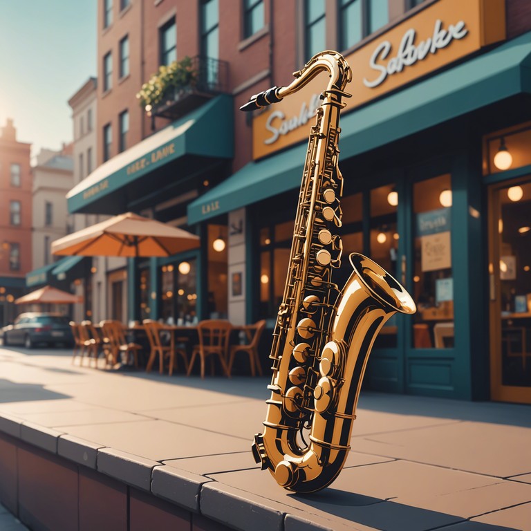 This alternative version introduces variations in the saxophone’s tempo and pitch to enhance the feeling of a city breathlessly coming alive. It captures the essence of an urban morning filled with anticipation and lively energy.