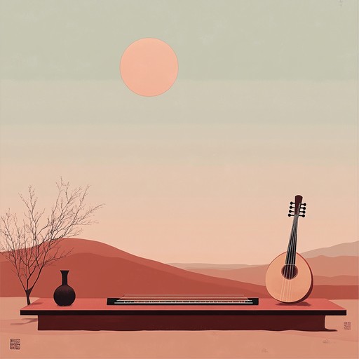 This instrumental track weaves the delicate notes of the japanese koto with the earthy tones of the middle eastern oud, evoking the peace of a desert dusk. It creates a contemplative atmosphere where the listener can feel the gentle transition from day to night, wrapped in a serene, multicultural soundscape