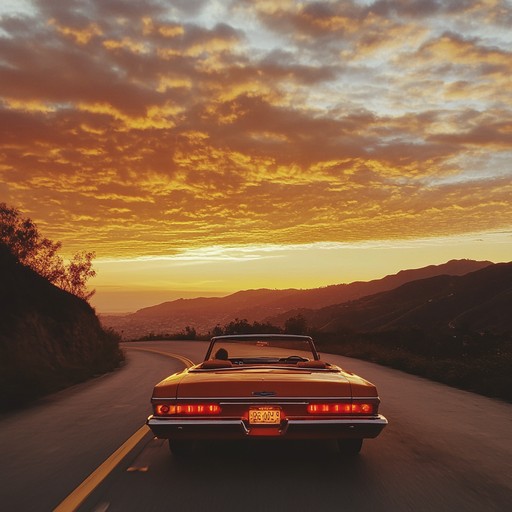 This lively, instrumental soft rock tune features shimmering electric guitars and driving rhythms that perfectly encapsulate the excitement of a sunset drive. Listen and let the track's energy elevate your spirits and fuel your adventures.