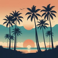 tropical sounds featuring a steel drum melody